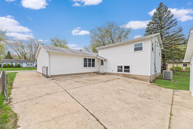 18624 W Pamela Pl, Gurnee, IL 60031 - back of property with fence, entry steps, and a patio area