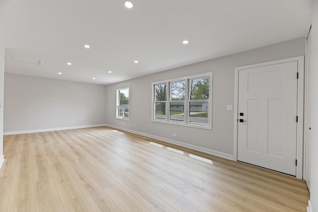 18624 W Pamela Pl, Gurnee, IL 60031 - interior space featuring recessed lighting, baseboards, and light wood-style flooring