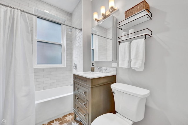 6102 S Kimbark Ave Unit 1W, Chicago, IL 60637 - full bath with vanity, shower / tub combo, a notable chandelier, and toilet