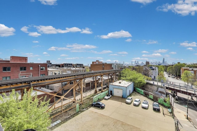 drone / aerial view featuring a view of city