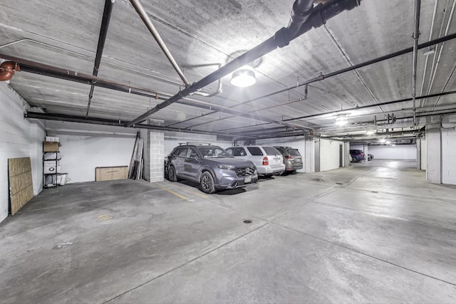view of parking deck