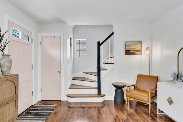 7428 N Odell Ave, Chicago, IL 60631 - entrance foyer featuring plenty of natural light, wood finished floors, baseboards, and stairs