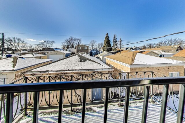 balcony featuring a residential view