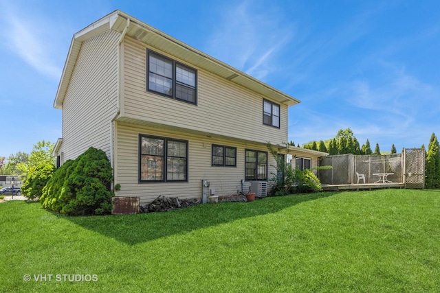 2339 N James Ct, Arlington Heights, IL 60004 - rear view of house featuring central AC