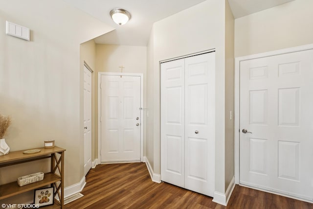 1499 Shagbark Dr, Bolingbrook, IL 60490 - interior space with baseboards, dark wood-style floors, and visible vents