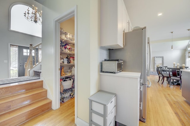 interior space with a toaster