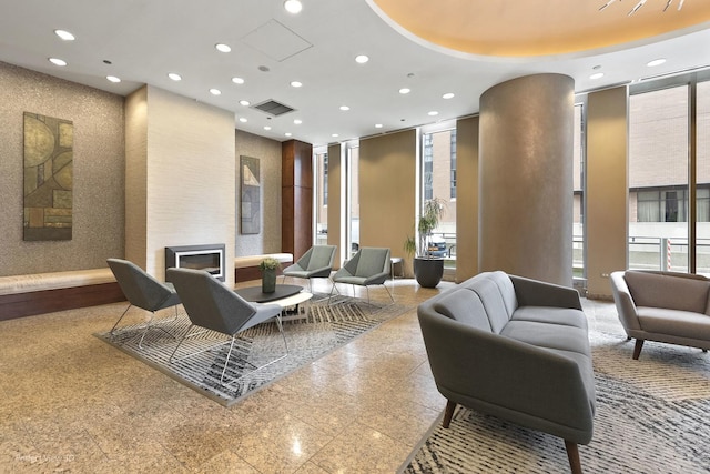 common area with visible vents