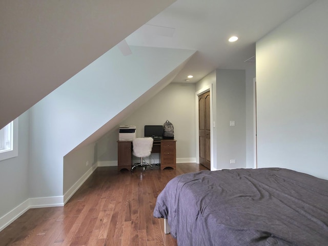 10847 Carpenter St, Mokena, IL 60448 - bedroom with baseboards, recessed lighting, and wood finished floors