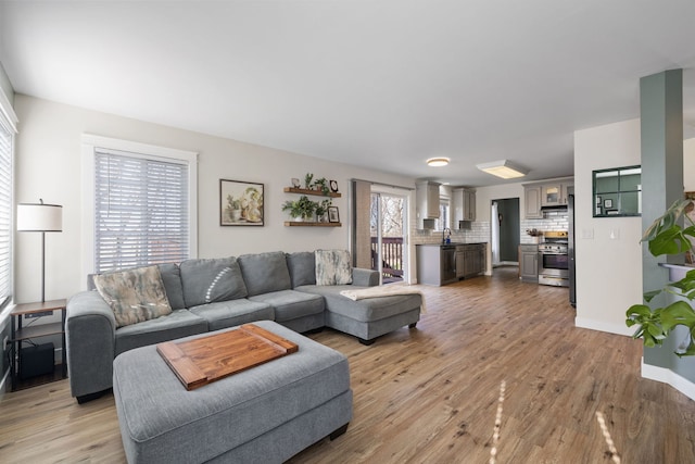 1352 Dahlgren Ln, Minooka, IL 60447 - living area featuring wood finished floors