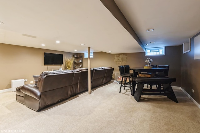 824 Elm St, Flossmoor, IL 60422 - interior space with recessed lighting and baseboards