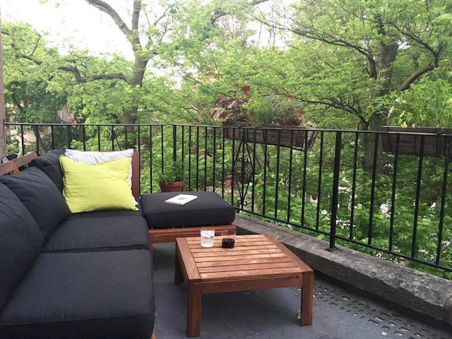 view of balcony