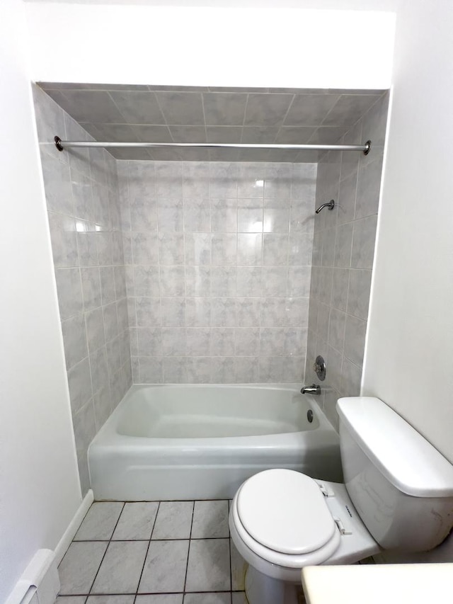 10310 Ridgeland Ave Unit 307, Chicago Ridge, IL 60415 - bathroom featuring tile patterned floors, toilet, and shower / bathtub combination
