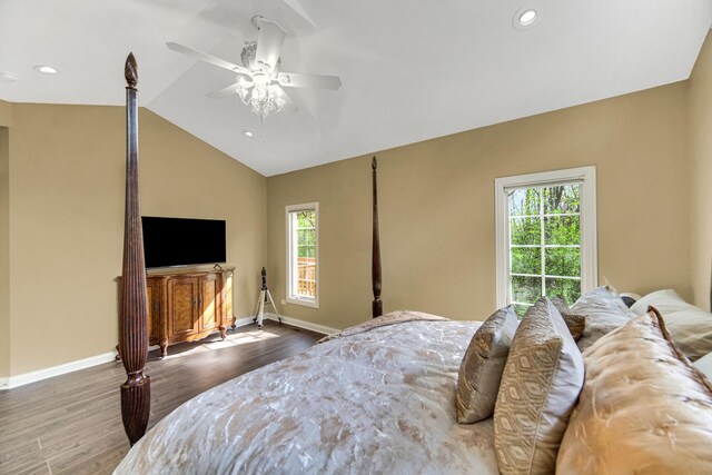 13083 Timber Ct, Palos Heights, IL 60463 - bedroom featuring baseboards, multiple windows, and wood finished floors