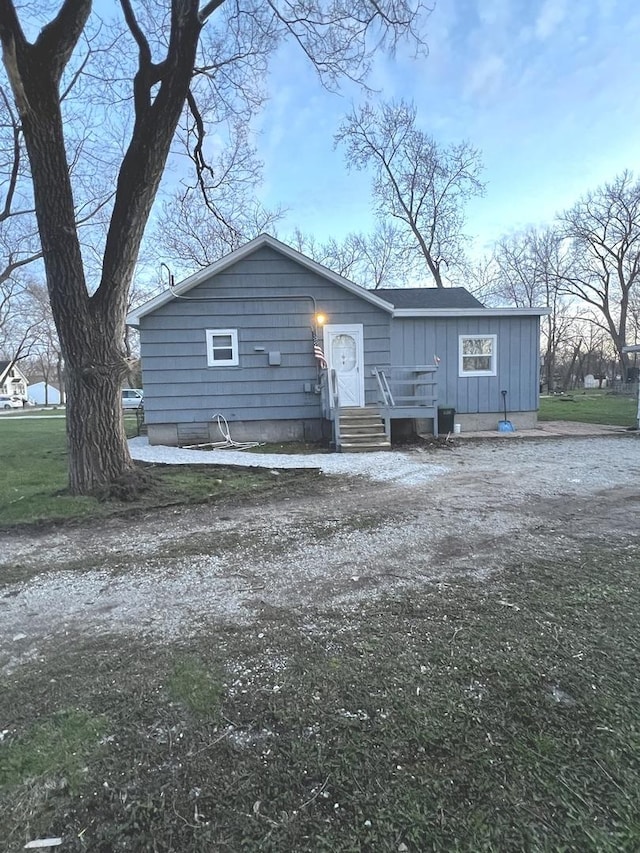 view of front of house featuring board and batten siding
