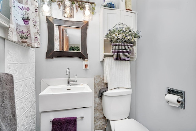 5203 W Court St, Monee, IL 60449 - half bathroom with toilet and vanity