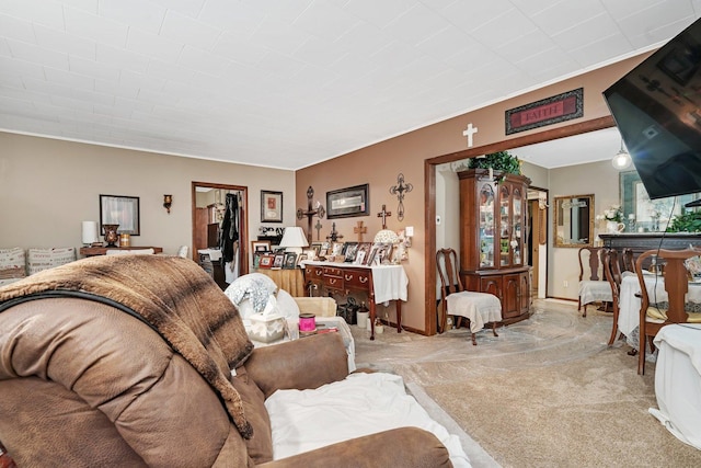 5203 W Court St, Monee, IL 60449 - living area featuring light carpet