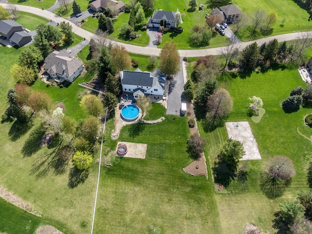 bird's eye view featuring a residential view