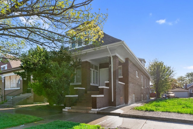 view of front of property with brick siding