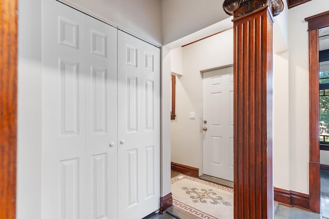 entrance foyer featuring baseboards