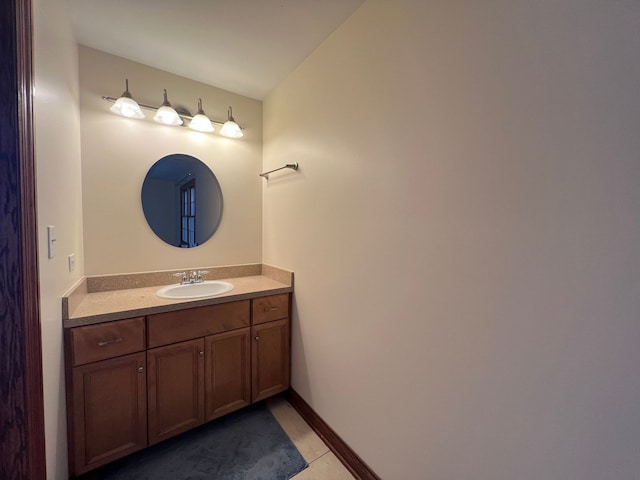 14312 Twin Creek Ct, Homer Glen, IL 60491 - bathroom featuring vanity, baseboards, and tile patterned floors