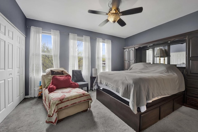 1455 S Halsted St, Chicago, IL 60607 - carpeted bedroom with a ceiling fan