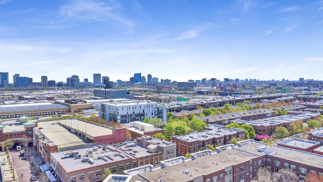 1455 S Halsted St, Chicago, IL 60607 - bird's eye view featuring a view of city