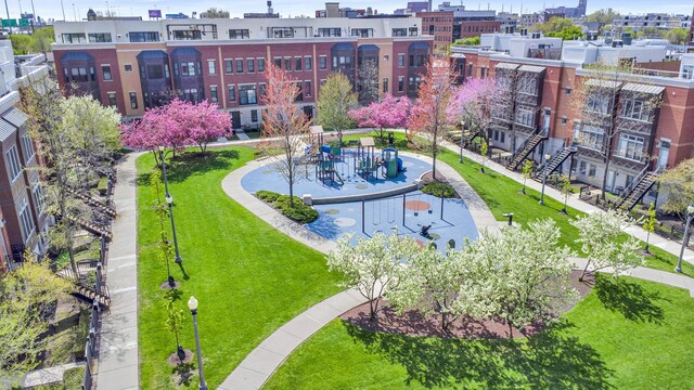 1455 S Halsted St, Chicago, IL 60607 - drone / aerial view