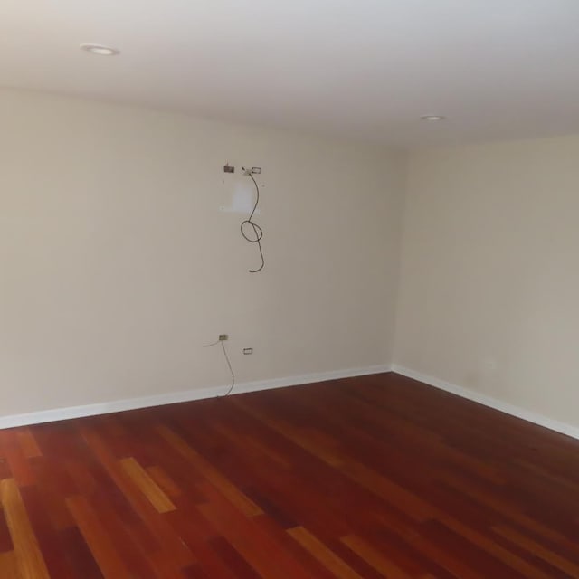 457 N Cambridge Dr Unit 457, Palatine, IL 60067 - empty room with recessed lighting, baseboards, and wood finished floors