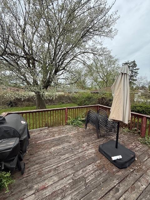 1304 Price Ave, Calumet City, IL 60409 - view of wooden deck