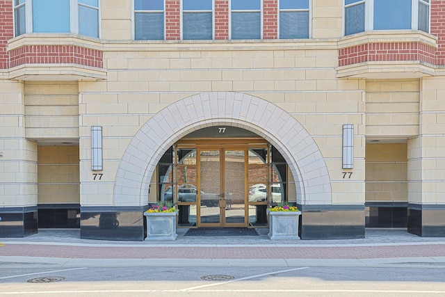 77 S Evergreen Ave Unit 1004, Arlington Heights, IL 60005 - property entrance featuring french doors