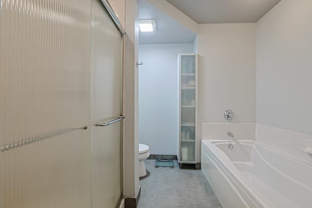 77 S Evergreen Ave Unit 1004, Arlington Heights, IL 60005 - full bathroom with toilet, a stall shower, and a bath