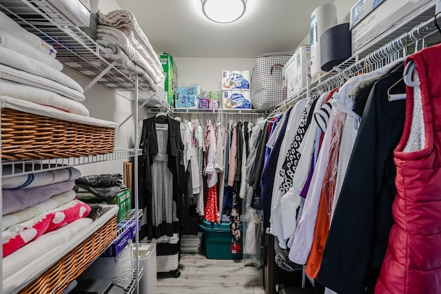77 S Evergreen Ave Unit 1004, Arlington Heights, IL 60005 - walk in closet featuring wood finished floors