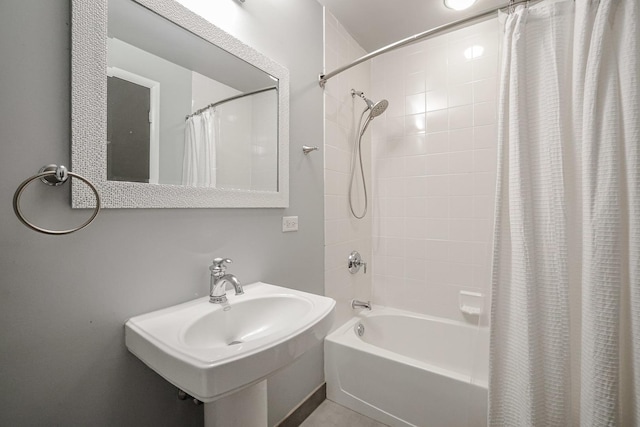 77 S Evergreen Ave Unit 1004, Arlington Heights, IL 60005 - full bathroom featuring shower / tub combo with curtain and a sink