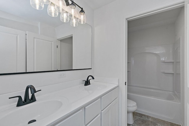 32013 Savannah Dr, Lakemoor, IL 60051 - bathroom featuring double vanity, a sink, and toilet