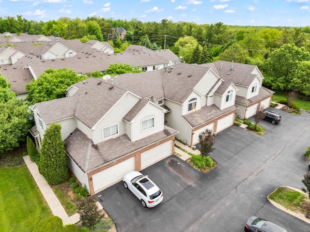 3412 Blue Ridge Dr, Carpentersville, IL 60110 - aerial perspective of suburban area featuring a forest
