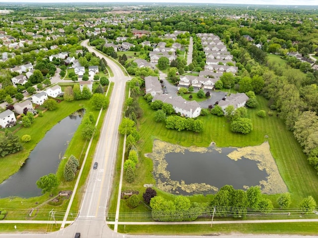 3412 Blue Ridge Dr, Carpentersville, IL 60110 - aerial view of residential area featuring a large body of water