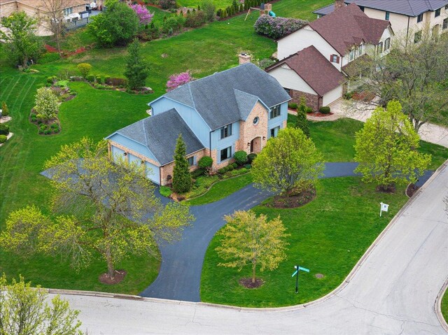 301 Hambletonian Dr, Oak Brook, IL 60523 - aerial perspective of suburban area