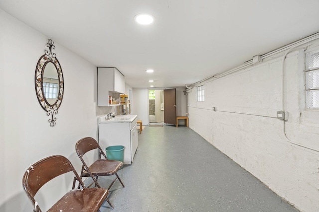 1319 Washington St, Chicago Heights, IL 60411 - interior space with recessed lighting and a sink