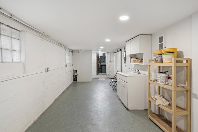 1319 Washington St, Chicago Heights, IL 60411 - below grade area featuring recessed lighting
