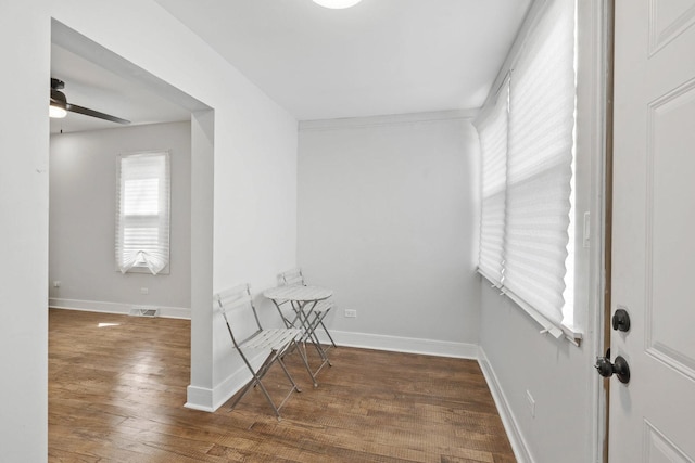 1319 Washington St, Chicago Heights, IL 60411 - interior space with visible vents, baseboards, and wood finished floors