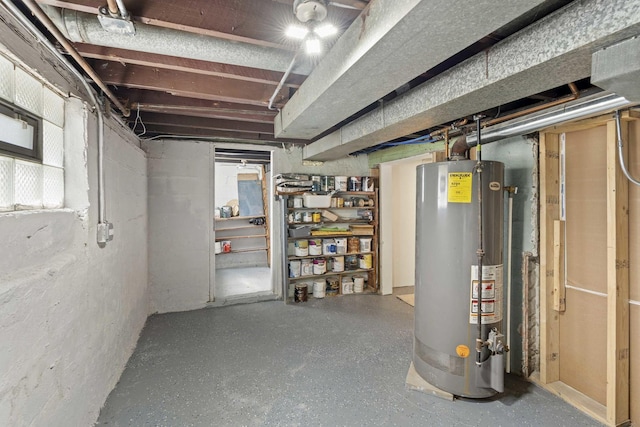 1319 Washington St, Chicago Heights, IL 60411 - unfinished basement featuring water heater