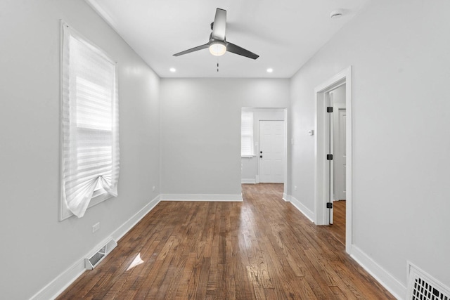 1319 Washington St, Chicago Heights, IL 60411 - spare room featuring visible vents, plenty of natural light, and wood finished floors