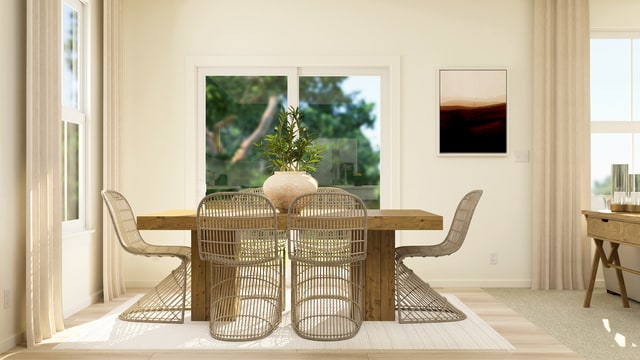 dining room with baseboards