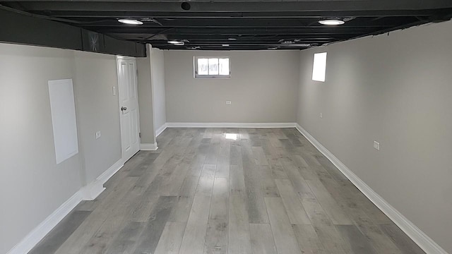 226 N Wilmette Ave, Westmont, IL 60559 - below grade area featuring baseboards and wood finished floors