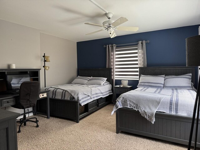 832 Ironwood Dr, Frankfort, IL 60423 - carpeted bedroom featuring ceiling fan
