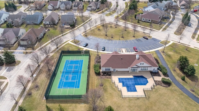 bird's eye view featuring a residential view