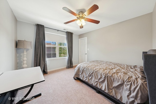 24515 Echo Ln, Manhattan, IL 60442 - carpeted bedroom with baseboards and ceiling fan