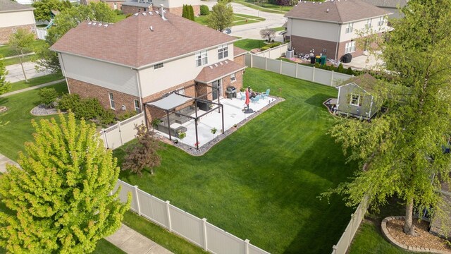 24515 Echo Ln, Manhattan, IL 60442 - aerial view of property and surrounding area