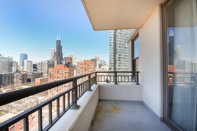 1101 S State St Unit 2100, Chicago, IL 60605 - balcony featuring a city view