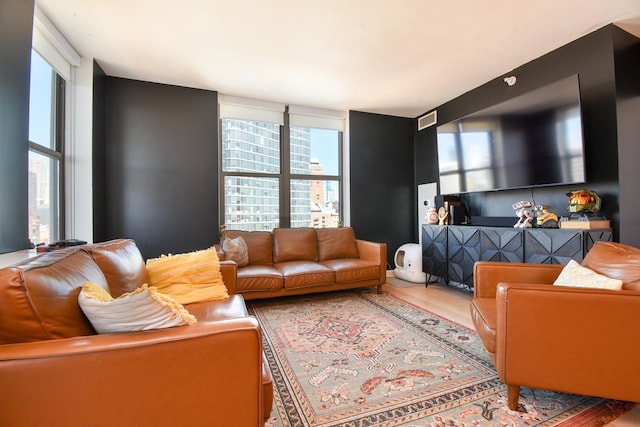 1101 S State St Unit 2100, Chicago, IL 60605 - living room featuring wood finished floors
